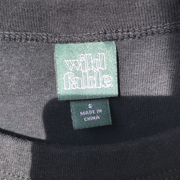 WILD FABLE Black Baby-T with Gems - Picture 4 of 4